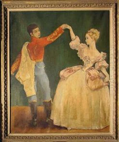 The Minuet Oil Painting by Leon Karp