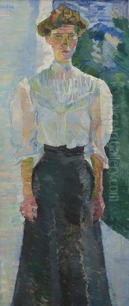 Dagmar Karsten Oil Painting by Ludwig Peter Karsten