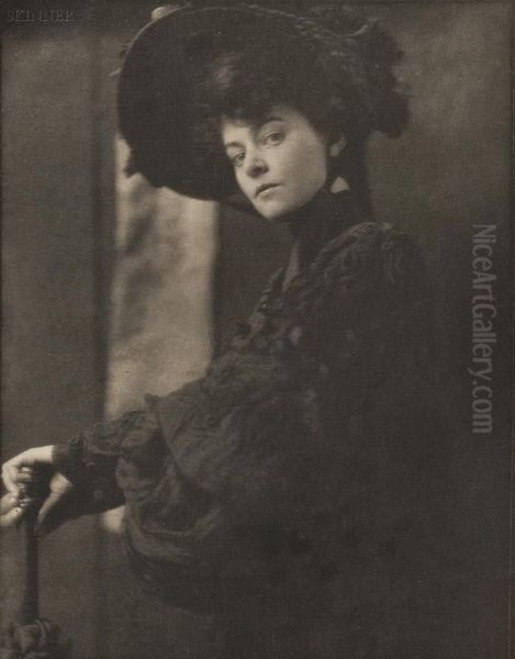 Portrait Of Miss Minnie Ashley Oil Painting by Gertrude Stanton Kasebier