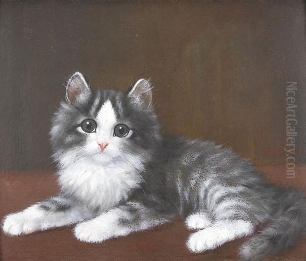 Katzchen Oil Painting by Burkhard Katzen-Flury