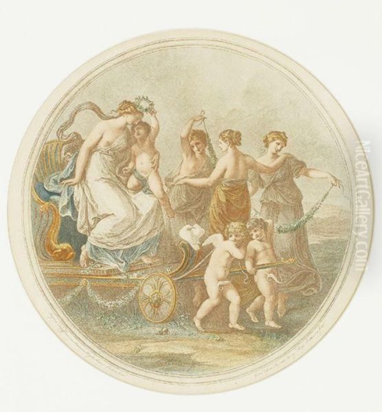 Mitologiai Jelenet Oil Painting by Angelica Kaufmann