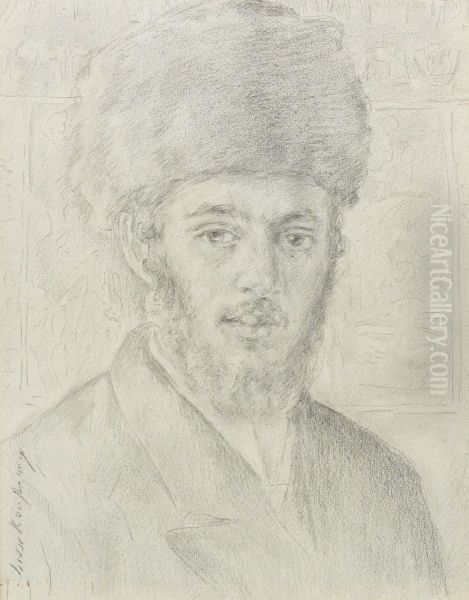 The Young Rabbi Oil Painting by Isidor Kaufmann