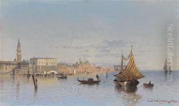 View Of Venice Oil Painting by Karl Kaufmann