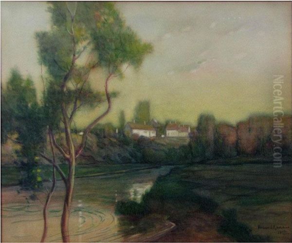 Evening Oil Painting by William Jurian Kaula