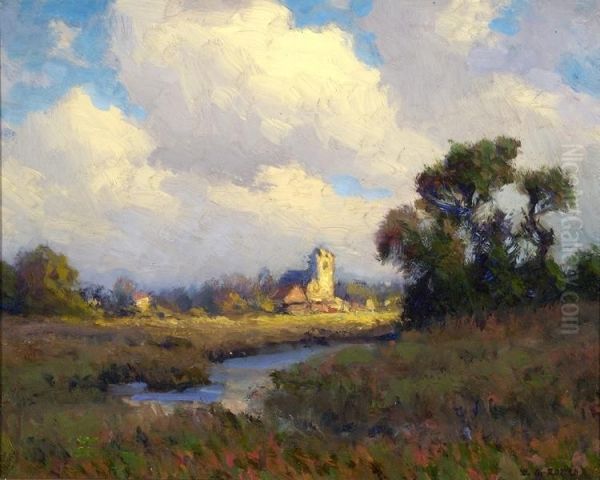 Landscape #27 Oil Painting by William Jurian Kaula