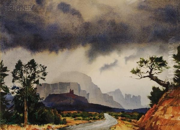 Oak Creek Canyon, Arizona Oil Painting by Ted Kautzky