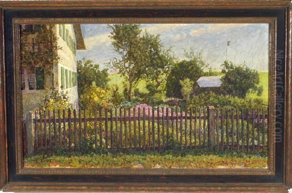 Bauerngarten Oil Painting by Paul Kauzmann