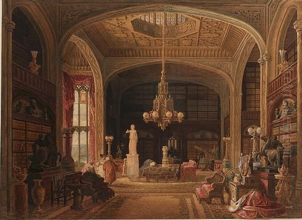 The Virtuoso's Library Oil Painting by Thomas Kearnan