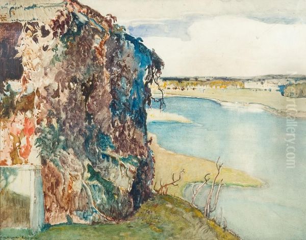 Dzikie Wino (altana Nad Narwia),1907 Oil Painting by Apoloniusz Kedzierski