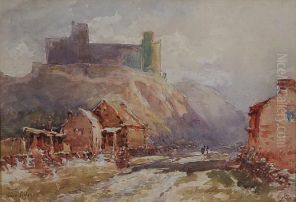 Caernarvon Castle Oil Painting by John Keeley