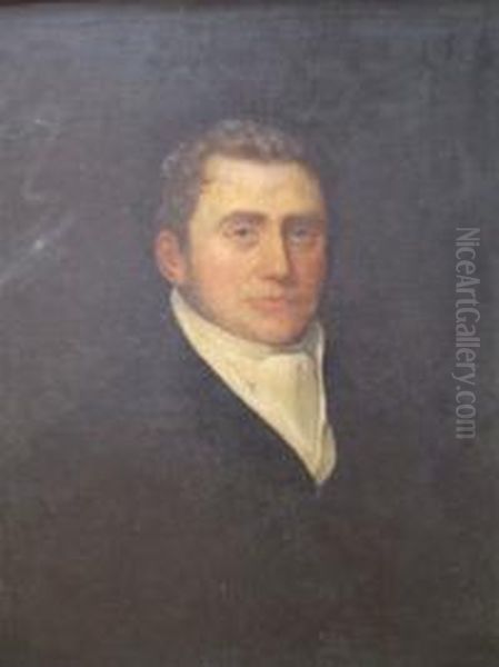 Portrait Of Thomas Heath Of Hadderidge Oil Painting by Michael Keeling