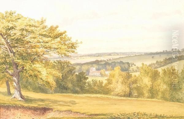 Near Hungerford Oil Painting by Alfred John Keene