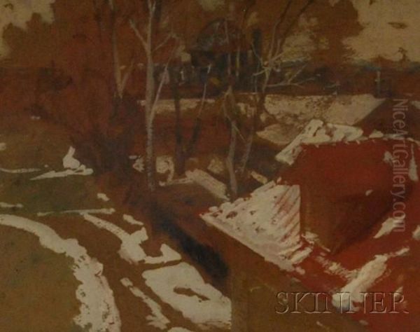 Snow Scene by Henry George Keller