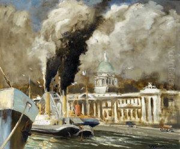 The Custom House Oil Painting by James Kellie