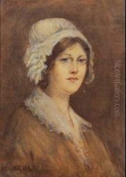 The Lace Cap Oil Painting by A. Elizabeth Kelly