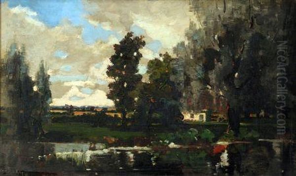 Summer Landscape Oil Painting by John Turner Kelly