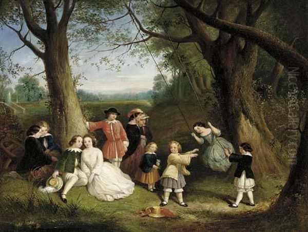 The Swing Oil Painting by Robert George Talbot Kelly