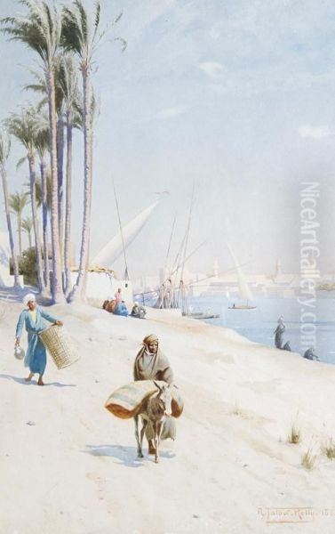 On The Banks Of The Nile Oil Painting by Robert George Talbot Kelly