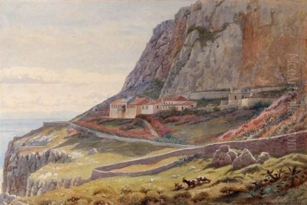 A View Of Gibraltar Oil Painting by Robert George Talbot Kelly