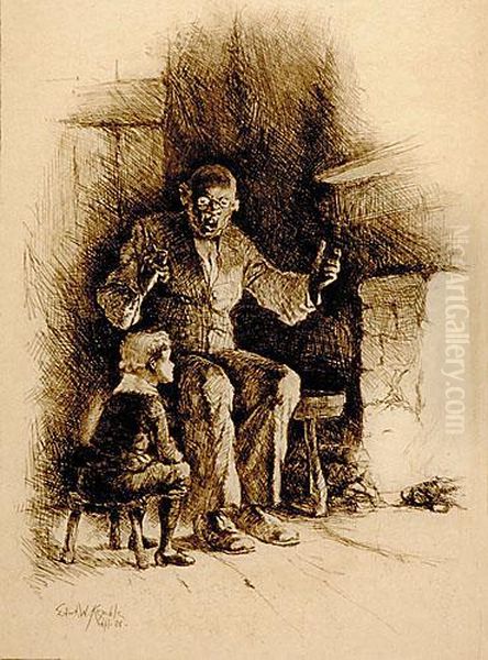 Uncle Remus And The Little Boy On The Plantation Story Of Georgia Boy Adventures During The War Oil Painting by Edward Windsor Kemble