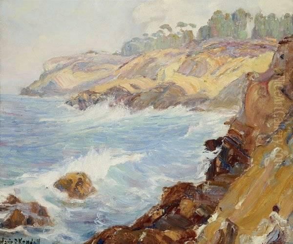 Coastal View Oil Painting by Marie Boening Kendall