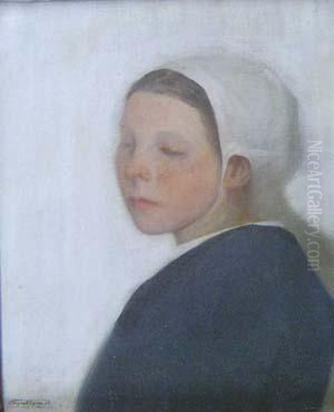 The Little Dutch Girl Oil Painting by William Sergeant Kendall