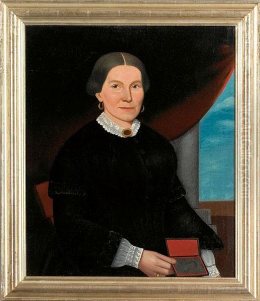 Portrait Of A Woman Oil Painting by William W. Kennedy