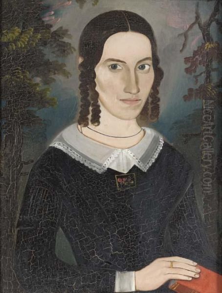 Portrait Of A Rhode Island Lady Oil Painting by William W. Kennedy