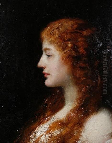 Contemplation Oil Painting by Thomas Benjamin Kennington