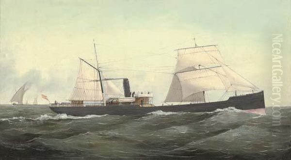 The Steamer 
Heriri Oil Painting by C. Kensington