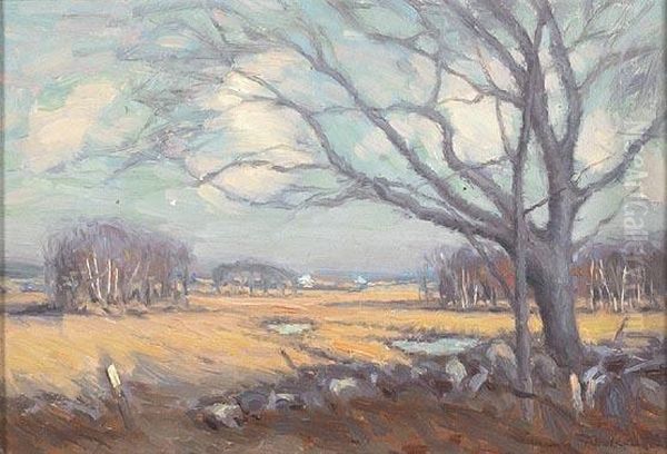 Landscape Scene Oil Painting by Henry Rodman Kenyon