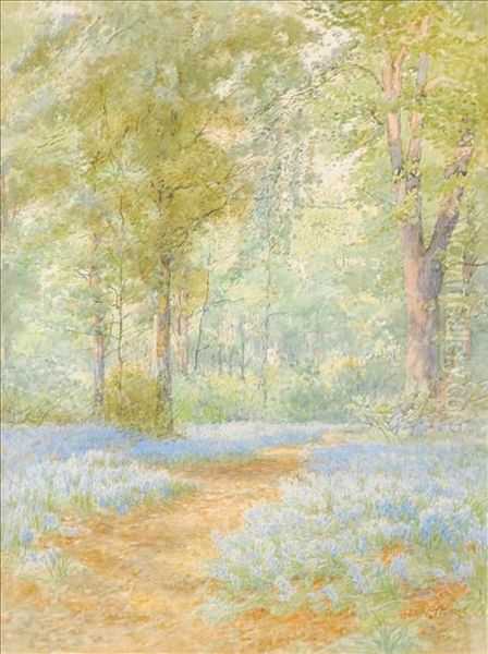 Althaus In Ayorkshire Wood Oil Painting by Frederick B. Kerr