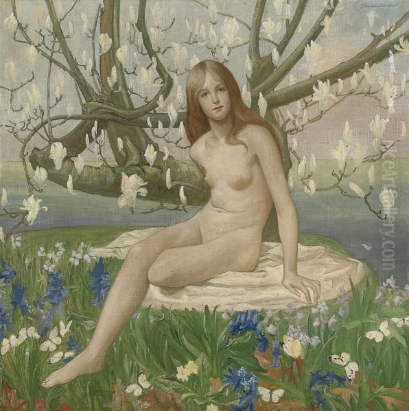 Flora Oil Painting by J. Franklin Kershaw