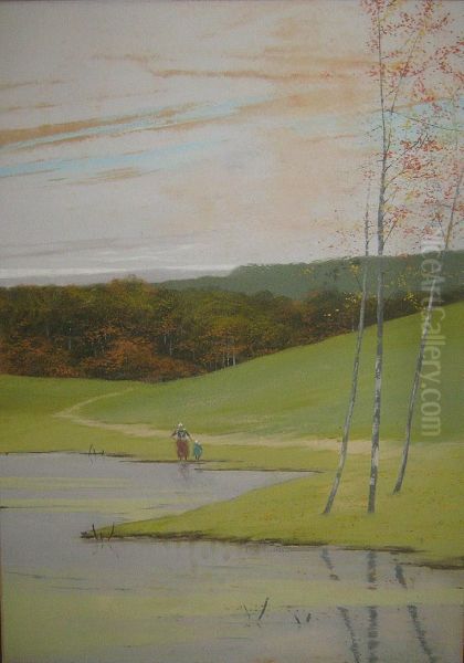 Landschap Met Ven. Oil Painting by Vital Keuller