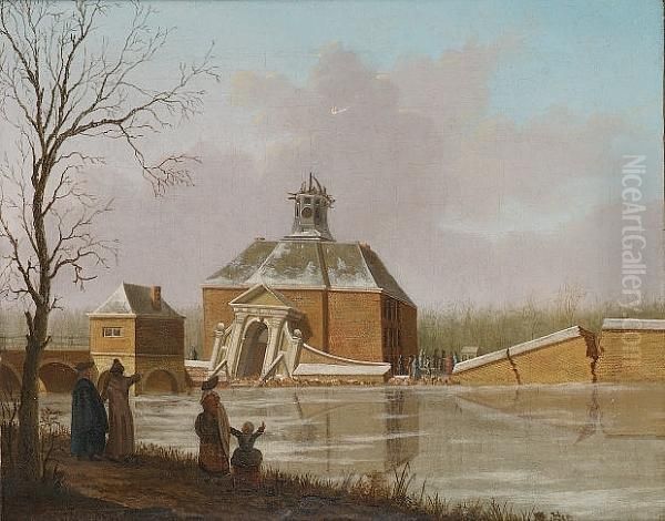 The Muiderpoort, Amsterdam Oil Painting by Hendrik Keun