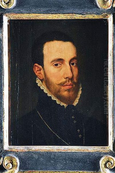 Retrato De Caballero, Busto Oil Painting by Adriaen Thomasz Ii Key