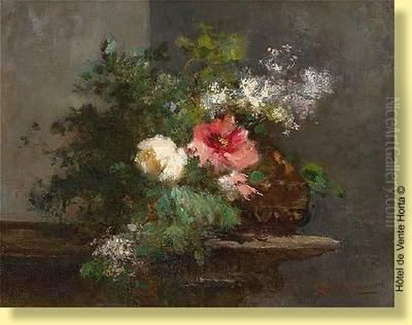 Composition Florale Oil Painting by Emile Keymeulen