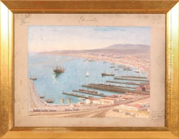 Sevastopol Bay Oil Painting by Nikolay Khokhryakov