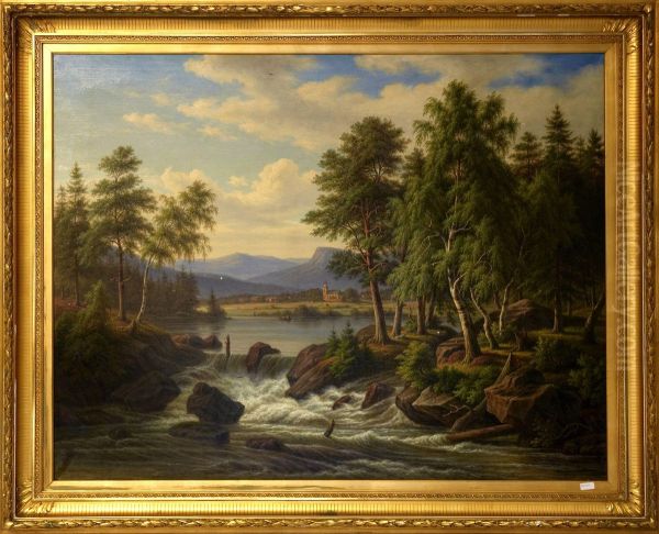 Klaralven
Varmland Oil Painting by Frederik J.C. Kiaerskou