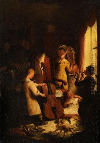 Das Dissonante Kinderkonzert Oil Painting by William Kidd