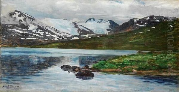 Fra Jotunheimen 1896 Oil Painting by Kitty Christine Kielland