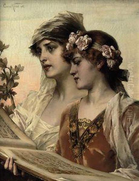 The Duet Oil Painting by Conrad Kiesel