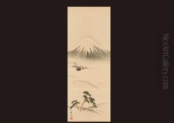 Mt.fuji Oil Painting by Suzuki Motonaga Kiitsu