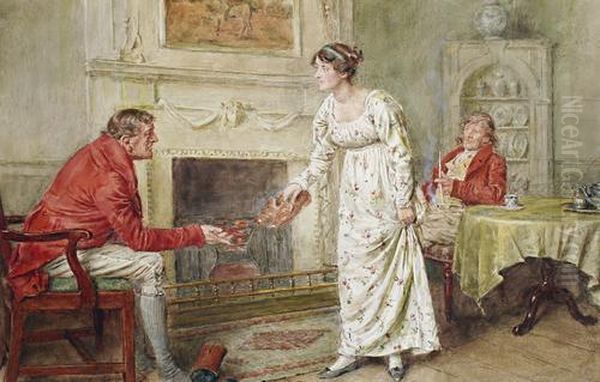 After The Meet Oil Painting by George Goodwin Kilburne