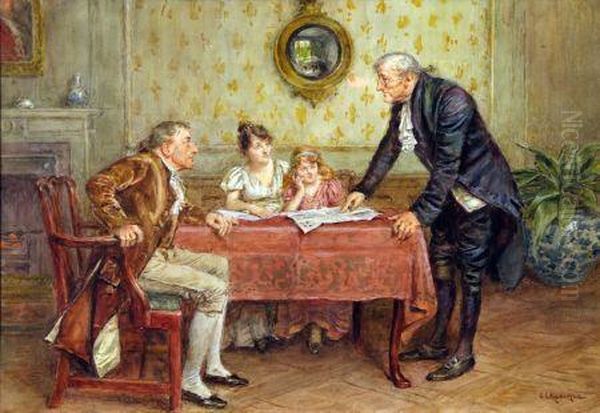 Legal Advice Oil Painting by George Goodwin Kilburne