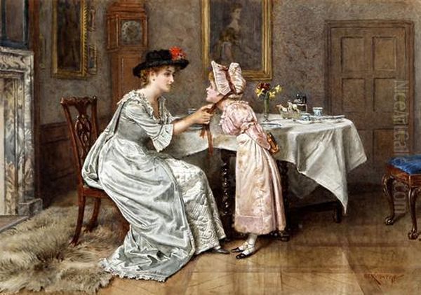 Sunday Morning Oil Painting by George Goodwin Kilburne