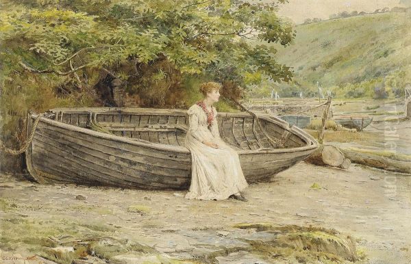 Awaiting The Return Of The Fleet Oil Painting by George Goodwin Kilburne