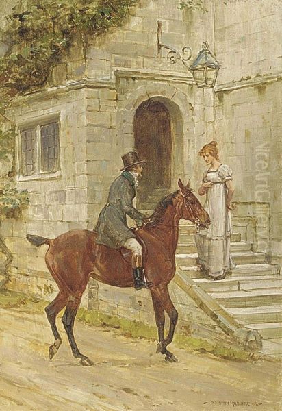 An Advance Oil Painting by George Goodwin Kilburne