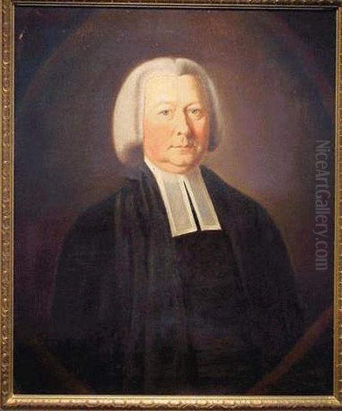 Portrait Of Reverend Rowland Hodgson Oil Painting by Benjamin Killingbeck