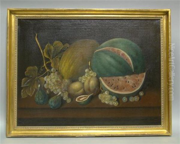 Still Life Of Fruit Oil Painting by Albert F. King